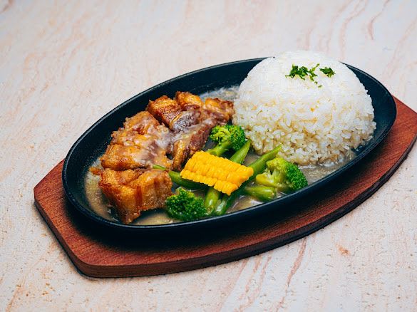 Pork Kawali Sizzler