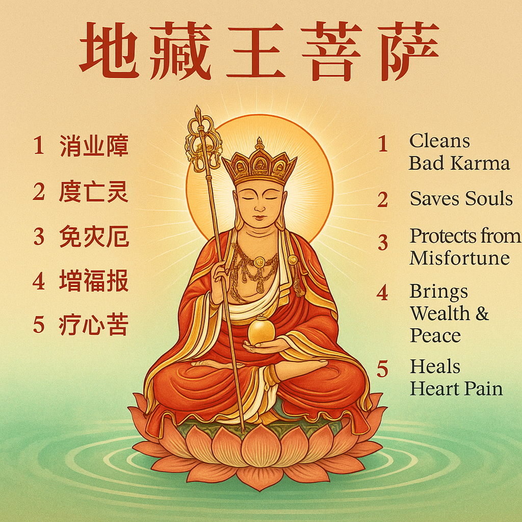 *地藏王金 (Ksitigarbha Golden Offering) - Short & Powerful Benefits*  