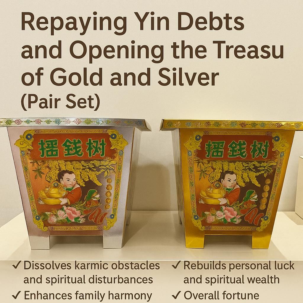 还阴债开金银库一对 /Repaying Yin Debts and Opening the Treasury of Gold and Silver (Set of One Pair)