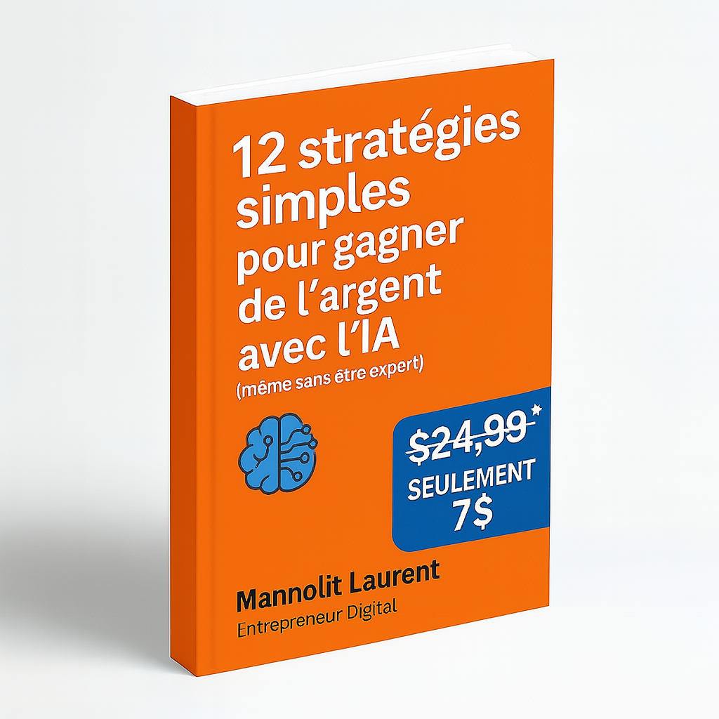 12 stratégies simples pour gagner de l’argent avec l’IA