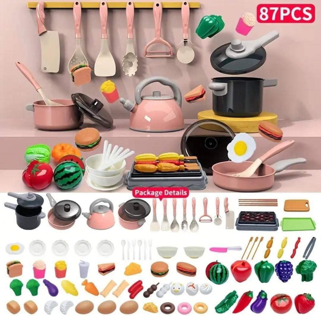 87 Piece Kitchen Play Set