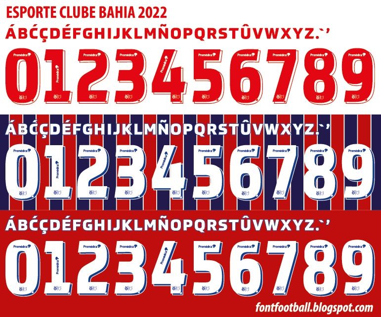 Font Vector Esporte Clube Bahia 2022 kit