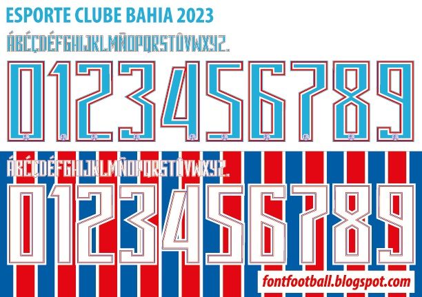 Font Vector Esporte Clube Bahia 2023 kit