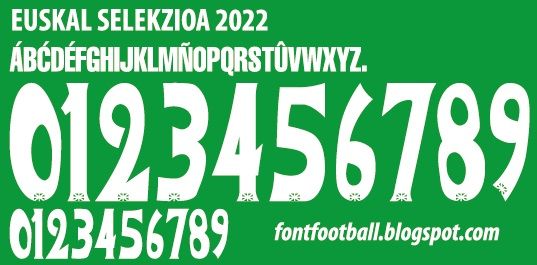 Font Vector Euskal Selekzioa 2022 kit