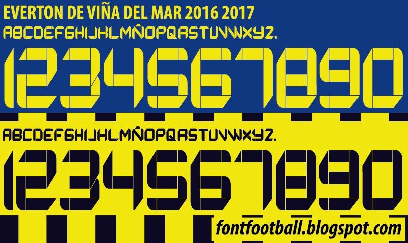 Font Vector Everton De Viña Del Mar 2016 2017 kit