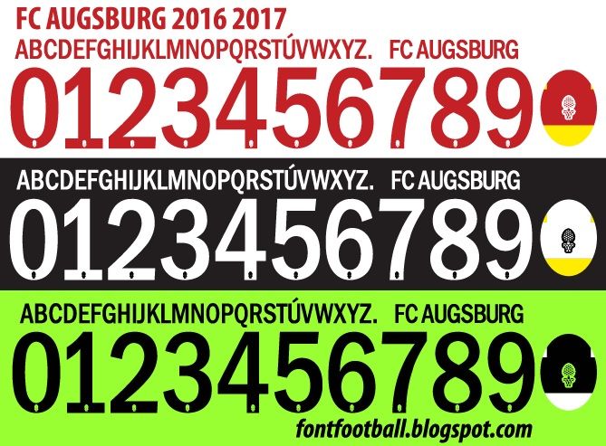 Font Vector FC Augsburg 2016 2017 kit