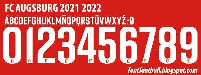 Font Vector FC Augsburg 2021 2022 kit