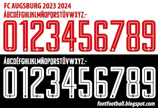 Font Vector FC Augsburg 2023 2024 kit