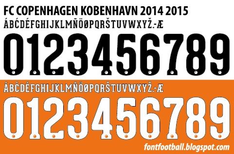 Font Vector FC Copenhagen Kobenhavn 2014 2015 kit