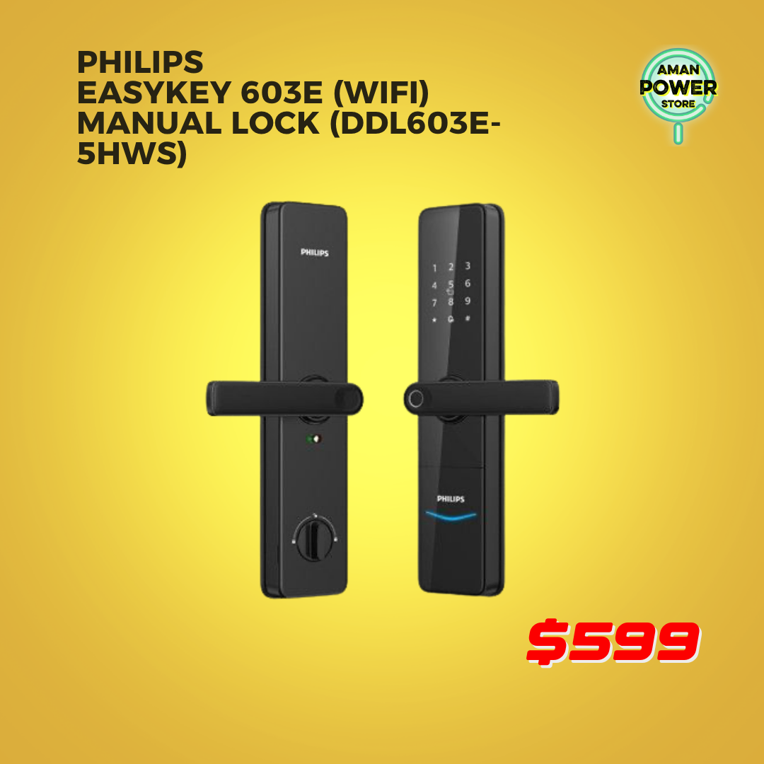 PHILIPS EASYKEY 603E (WIFI) MANUAL LOCK (DDL603E-5HWS)
