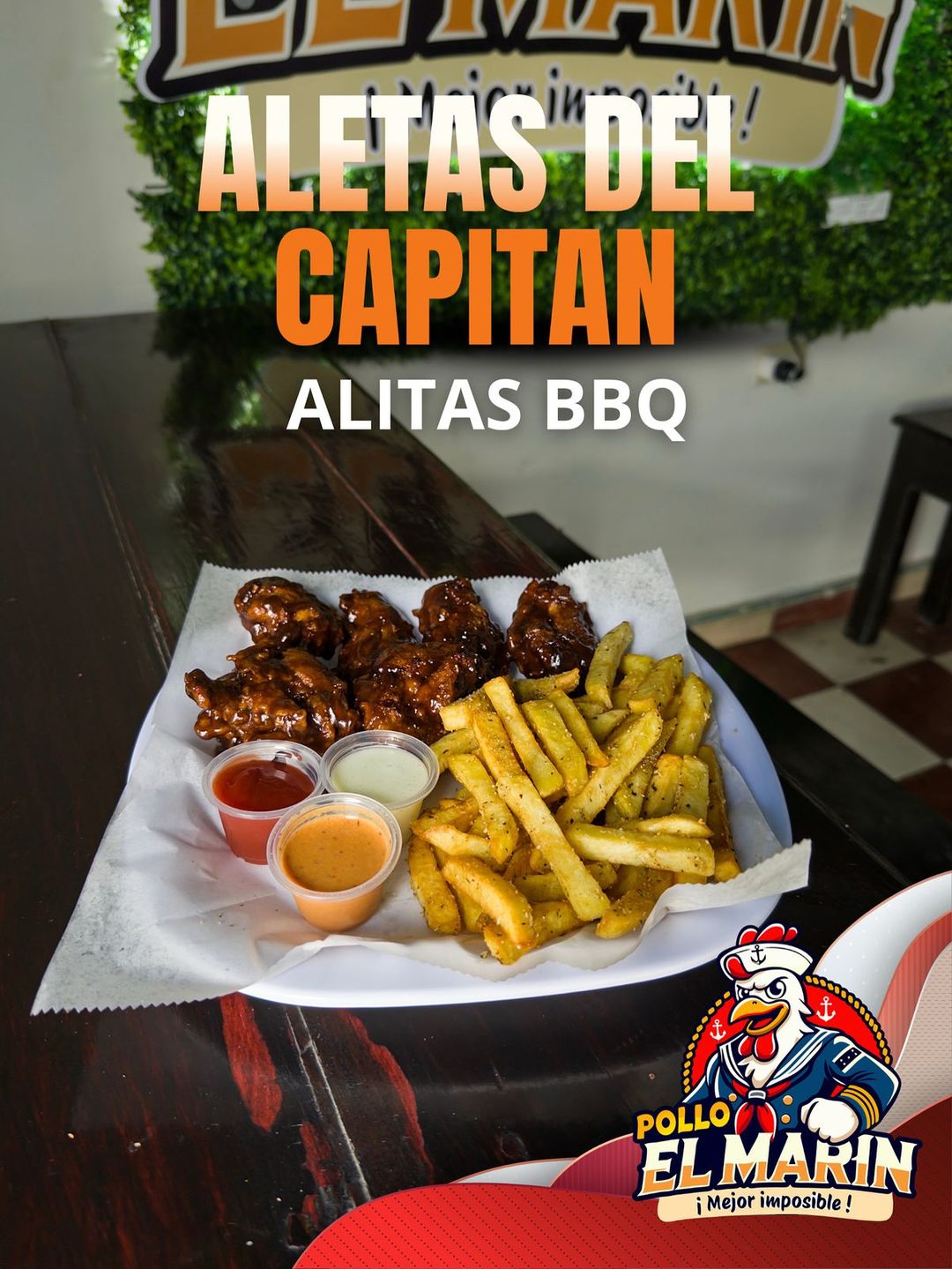 ALITAS BBQ 6 UNIDADES