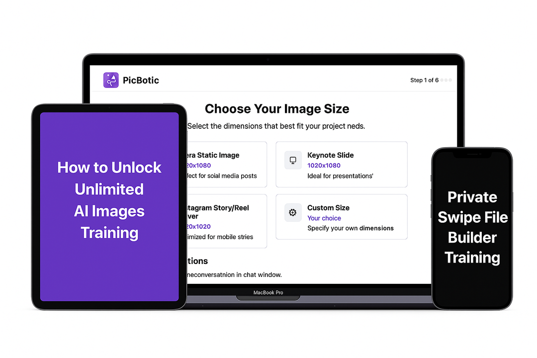 Picbotic App + Unlimited AI Images Training (Best Value Bundle) 