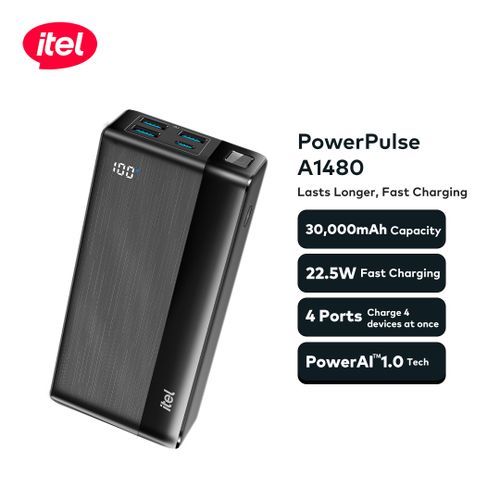 Itel powerbank 30,000mAh