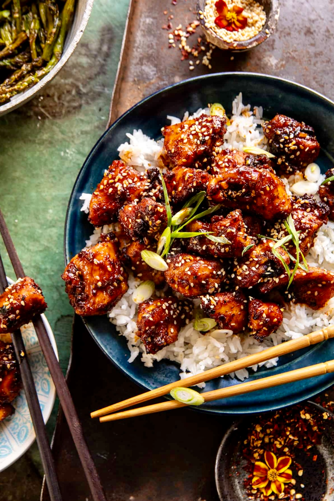 Honey Glazed Chicken with Rice