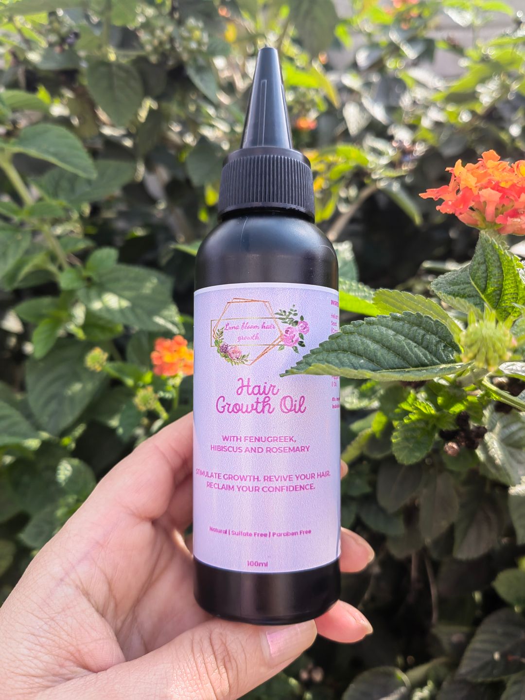 Luna bloom hair growth oil 