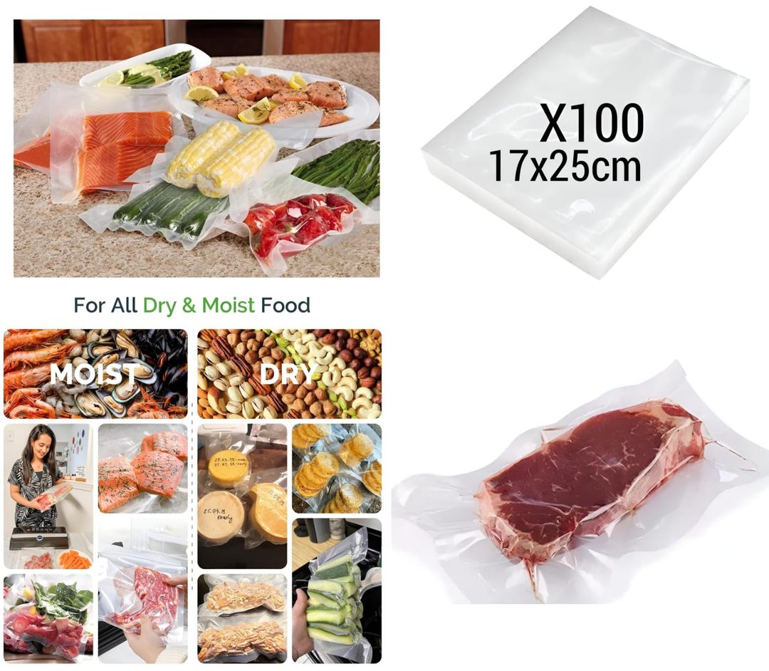 Vacuum Sealer Bags 100 Piece