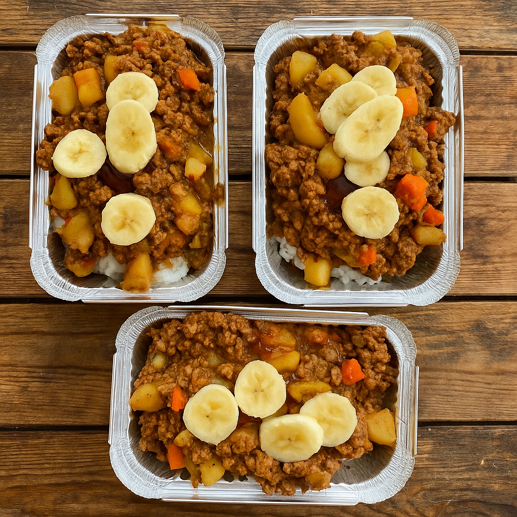 Beef curry & rice 500g