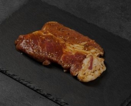 MARINATED KUROBUTA PORK COLLAR STEAK