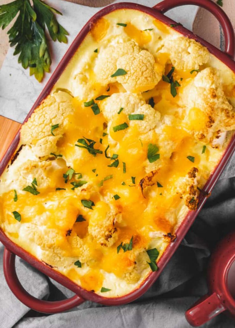 Cauliflower cheese bake