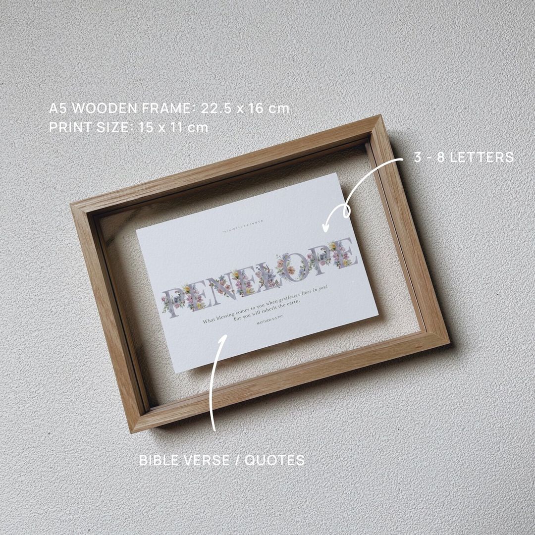 Alphabet Collection [with wooden frame]