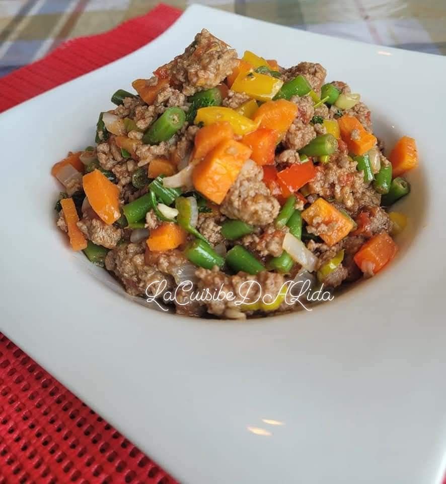 Émincé de viande + compléments