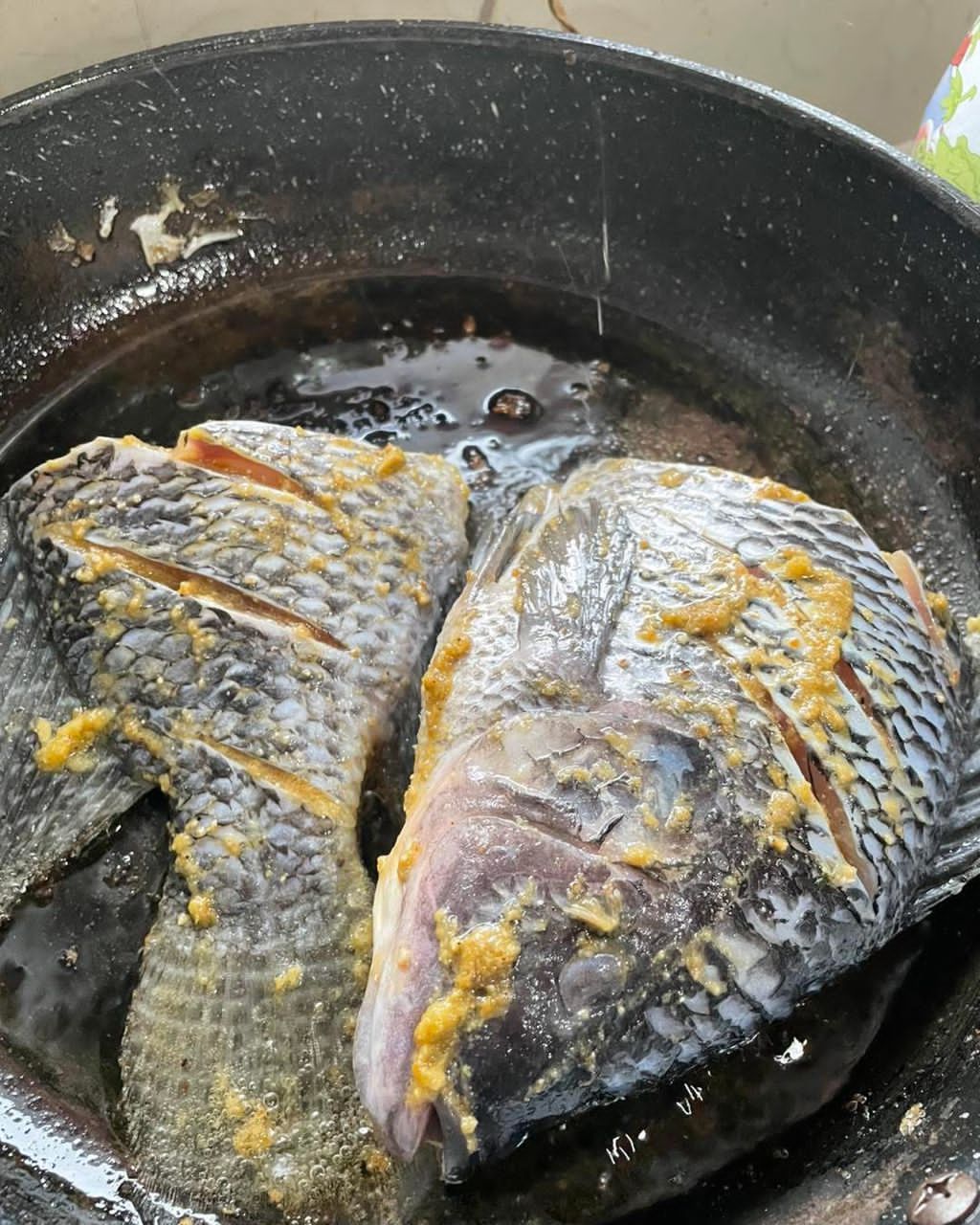 Poisson à la poêle + compléments 
