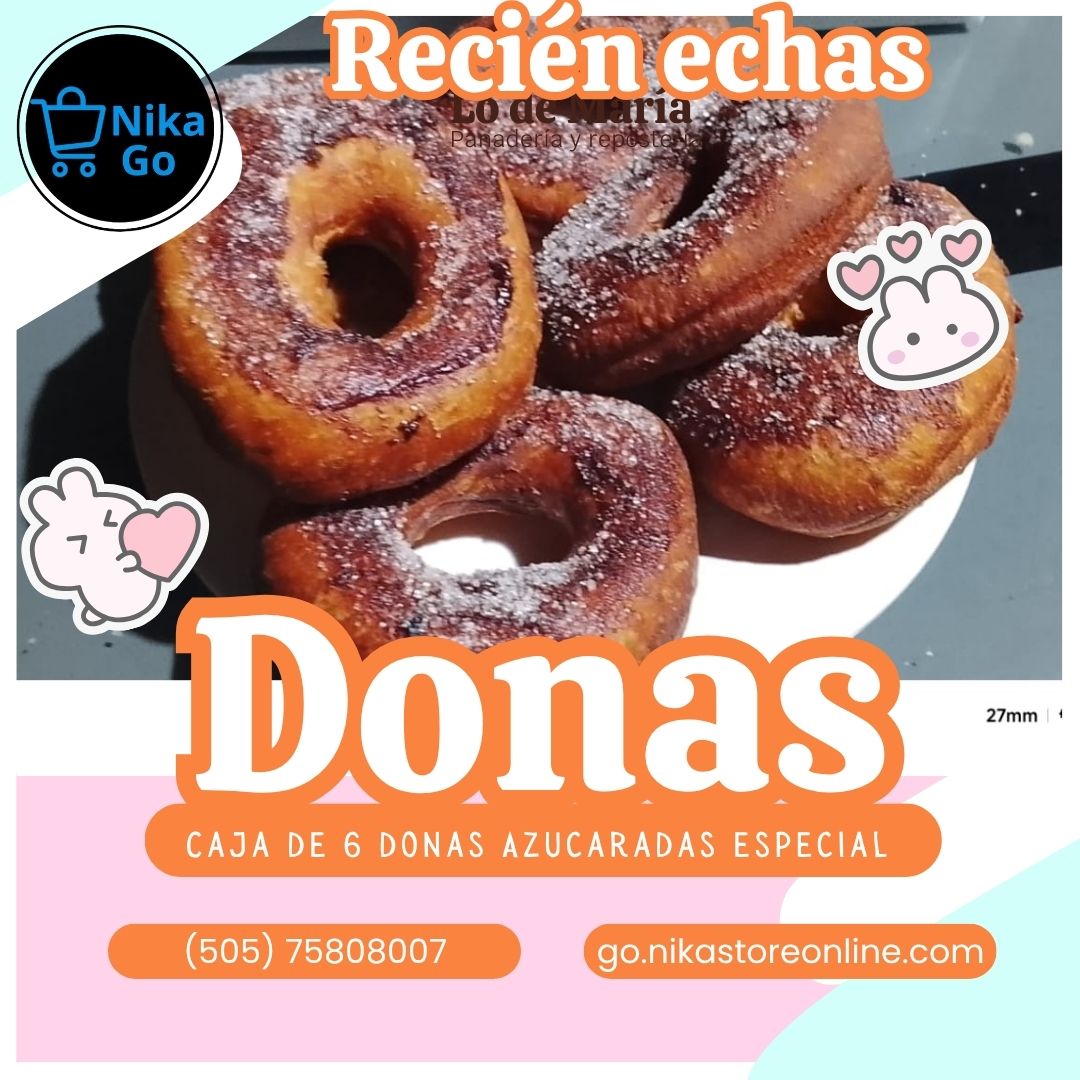 Donas Azucaradas Pan Tico  8 unidades 