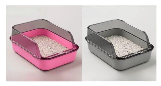 CAJA DE ARENA SENCILLA PARA GATOS DE PLASTICO TAMAÑO 37X26X15 CM