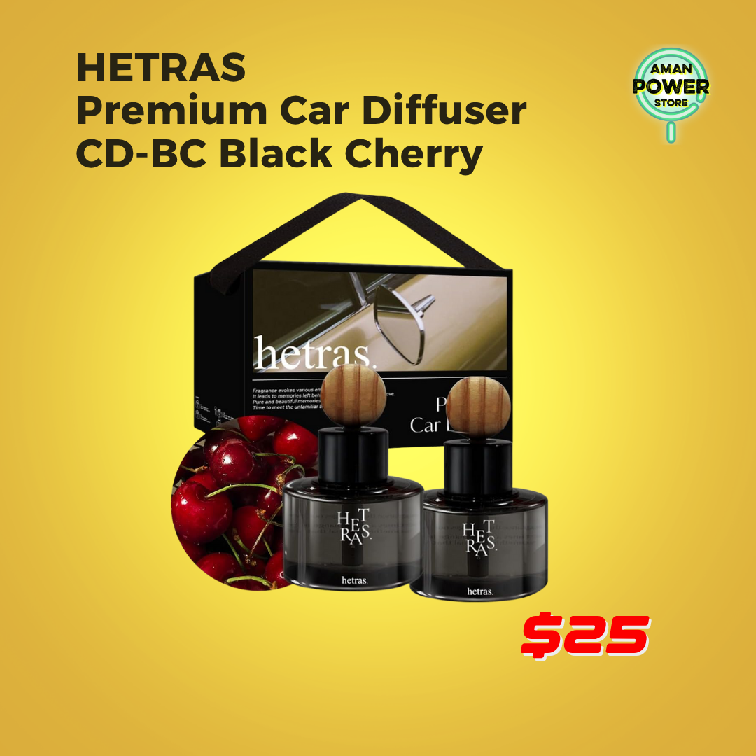 HETRAS PREMIUM CAR DIFFUSER CD-BC BLACK CHERRY