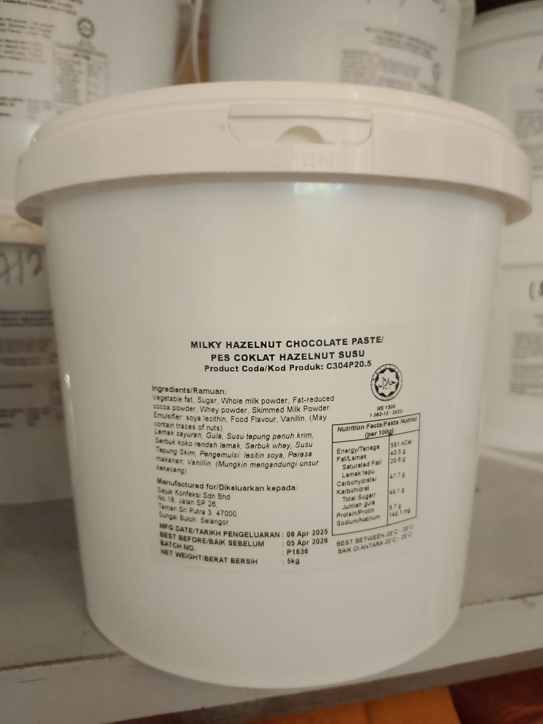 Hazelnut Chocolate Glaze (tub)