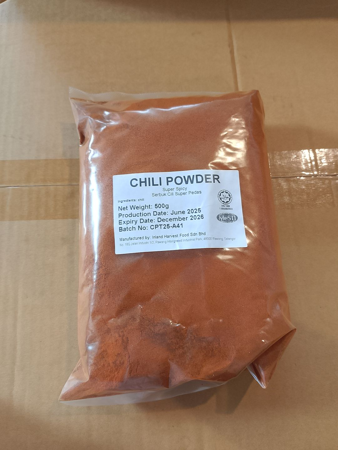 10pots- Super Spicy Chili Powder S2 500gm (pkt)