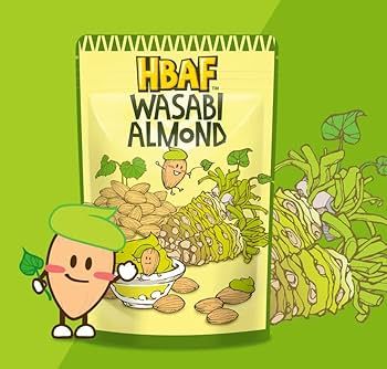 HBAF Wasabi Almonds 35g