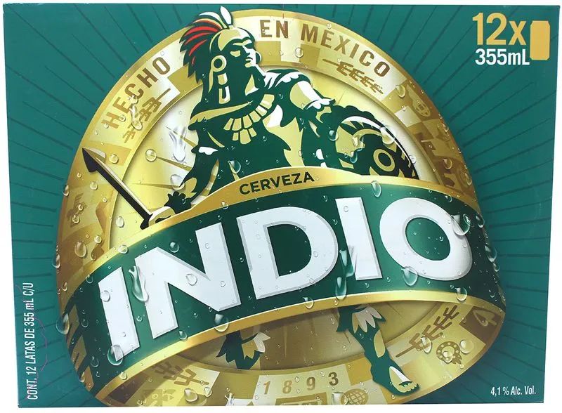 Cerveza Lata Indio 12.0 Pack