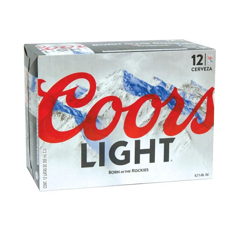 Cerveza Lata Light Coors 12.0 Pack