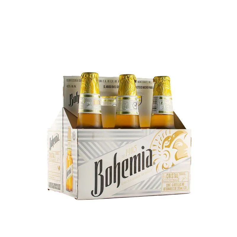Cerveza Botella Cristal Bohemia 6.0 Pack