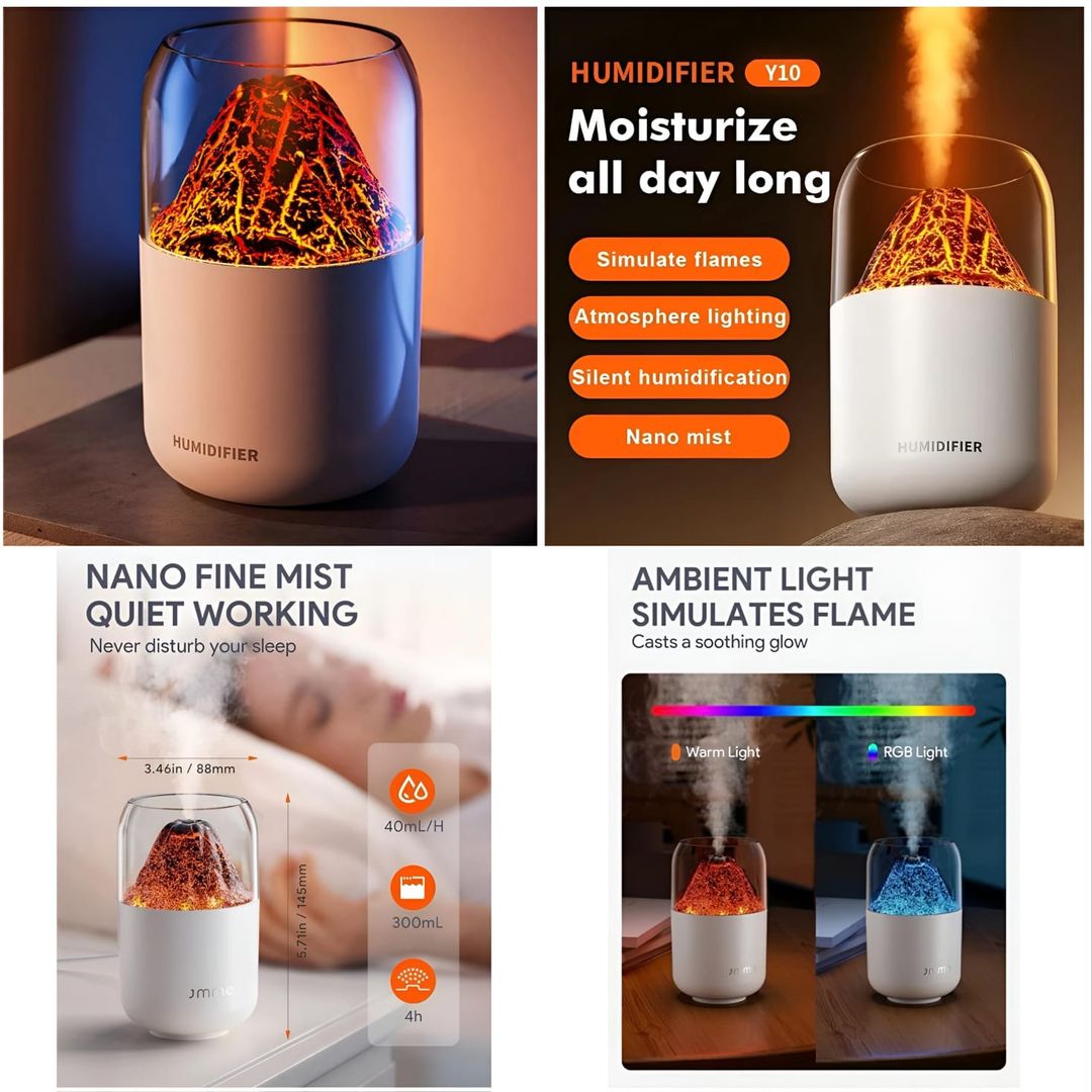Volcano Humidifier Nightlight