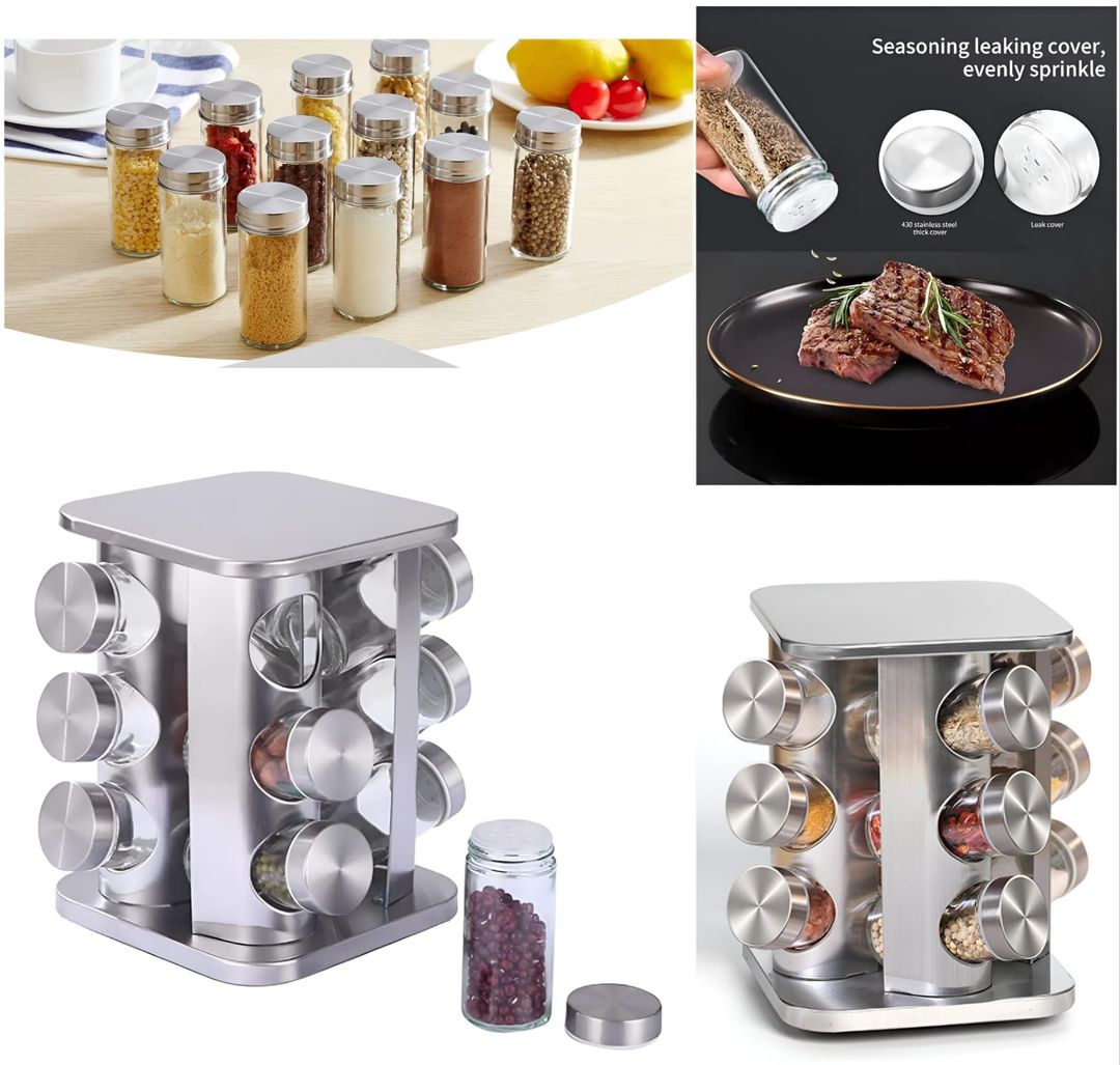 Table Top 12 Piece Spice Rack