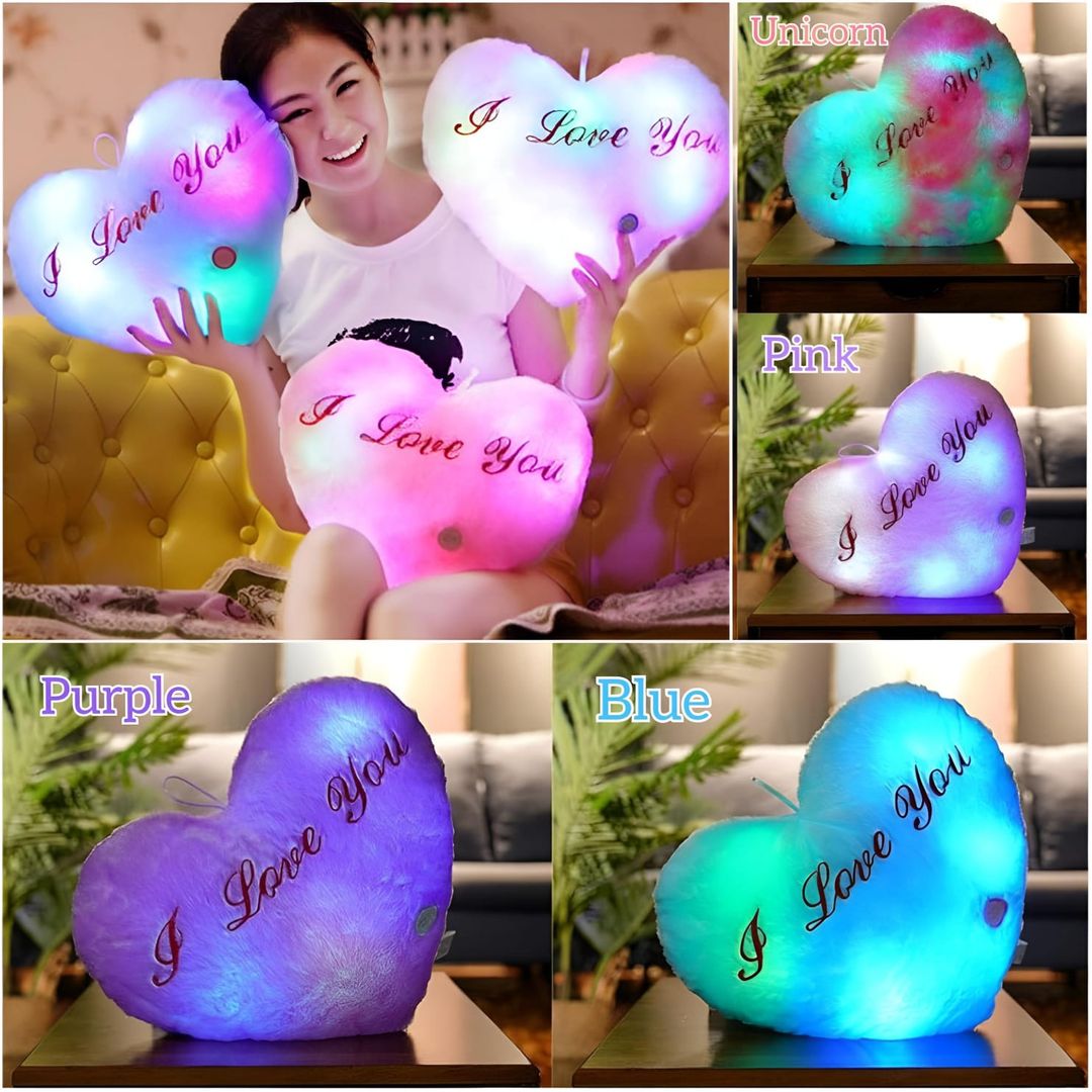 Fluffy, I Love You LED Pillow