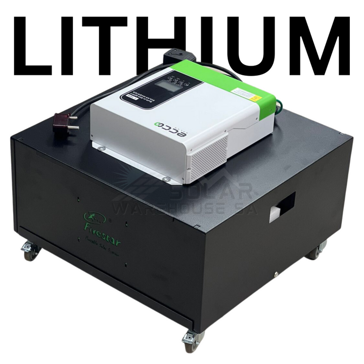 ECCO 3500VA / 3500W SOLAR READY HYBRID INVERTER TROLLEY + 2.71 KWH A-GRADE LITHIUM BATTERY
