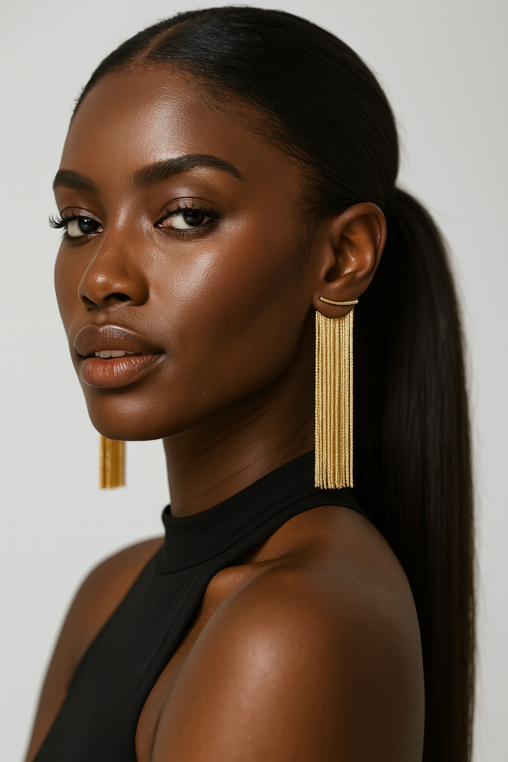 Golden Cascade Earrings 