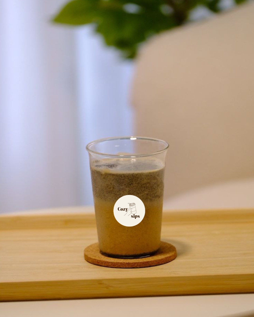 Creamy Black Sesame Latte