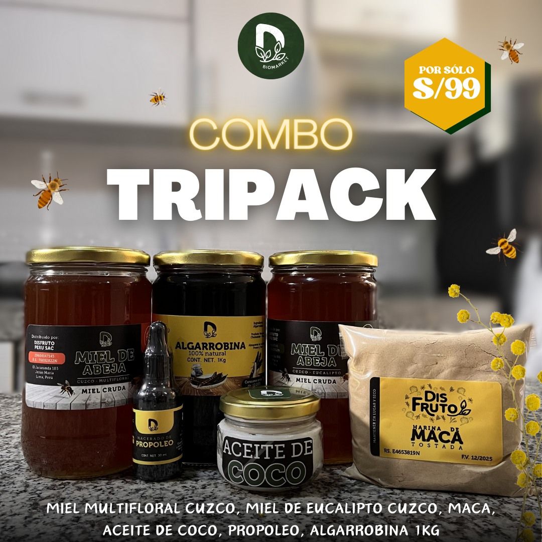 🍯 Tripac AC  3 kg + 3 regalos 🚨Envío Gratis Contra Entrega 🚨