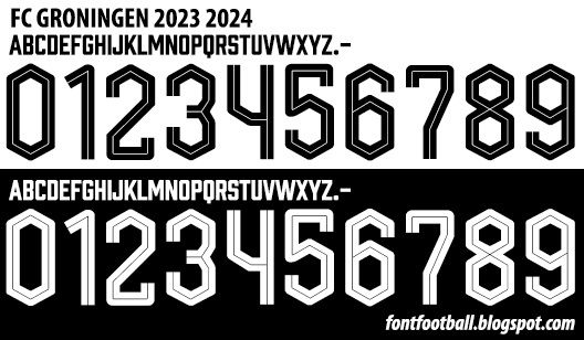 Font Vector FC Groningen 2023 2024 kit