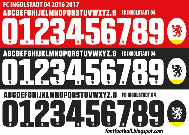 Font Vector FC Ingolstadt 04 2016 2017 kit