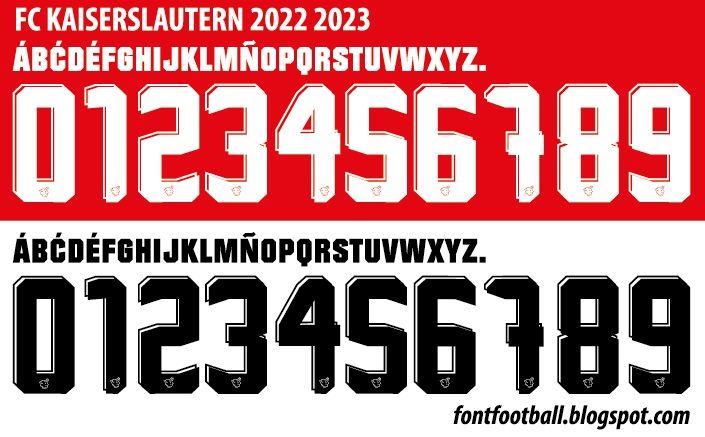 Font Vector FC Kaiserslautern 2022 2023 kit