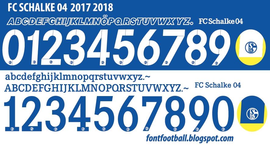Font Vector FC Schalke 04 2017 2018 kit