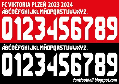 Font Vector FC Viktoria Plzen 2023 2024 kit