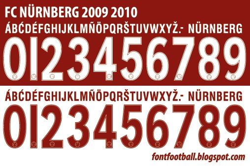 Font Vector Fc Nürnberg 2009 2010 kit