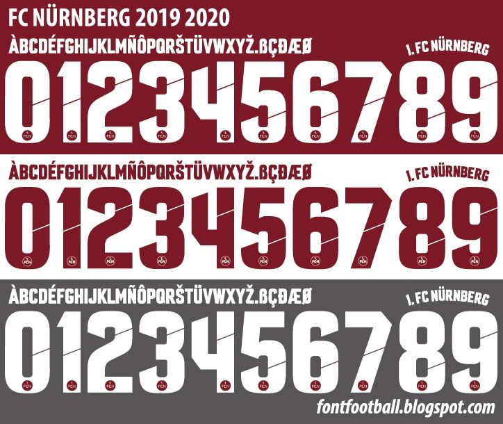 Font Vector Fc Nürnberg 2019 2020 kit