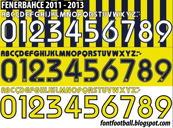 Font Vector Fenerbahce 2011 2012 2013 kit